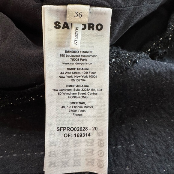 Sandro Gwendoline Tweed Dress Size‎ 36/ US 4 - Picture 11 of 15